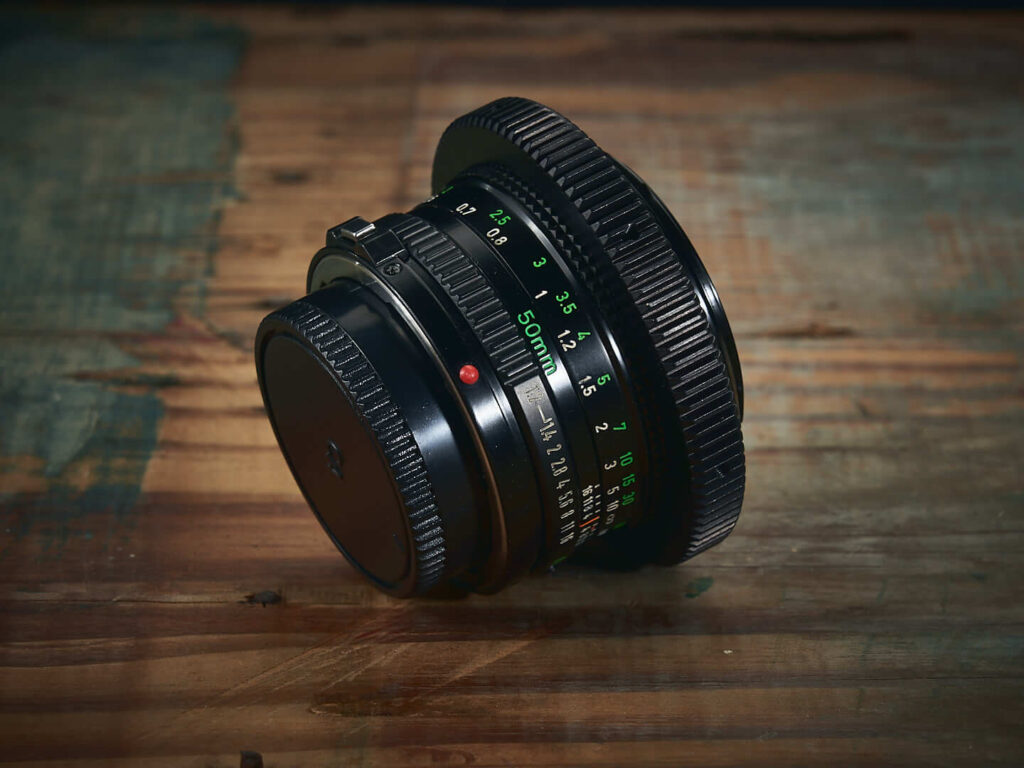 Follow Focus Gear Ring CINEPRO Seamless Metal Focus Gear for Canon FD 50mm F1.4 S.S.C